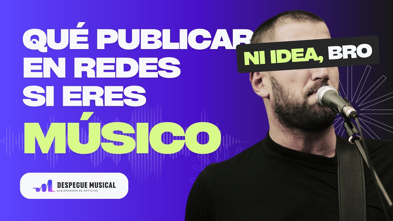 Qué publicar en redes sociales si eres MÚSICO